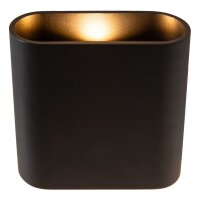 LED Wandlampe Up Down Alu Schwarz 2700K IP65 H:17 cm