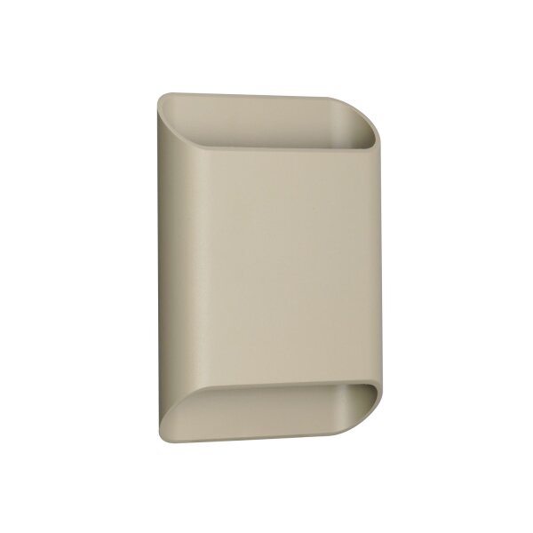 LED Wandlampe Up Down Taupe CCT 2200-3000K IP54 H:20 cm