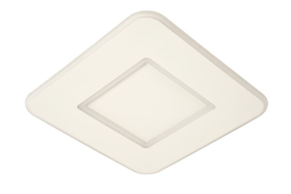 LED Deckenleuchte dimmbar Weiß 2700K B:39,4 cm eckig