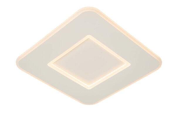LED Deckenleuchte dimmbar Weiß 2700K B:39,4 cm eckig