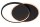 LED Deckenlampe dimmbar Schwarz Ring 2700K L:39,1 cm