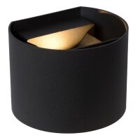 LED Wandspot Up Down Schwarz 2700K IP54 B:13,5 cm