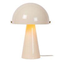 Tischleuchte schwenkbar Beige Pilzlampe E27 H:33,5 cm