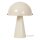 Tischleuchte schwenkbar Beige Pilzlampe E27 H:33,5 cm