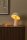 Tischleuchte schwenkbar Beige Pilzlampe E27 H:33,5 cm