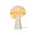 Tischleuchte schwenkbar Beige Pilzlampe E27 H:33,5 cm