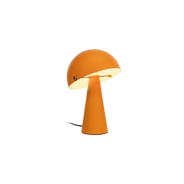 Tischleuchte schwenkbar Orange Pilzlampe E27 H:33,5 cm