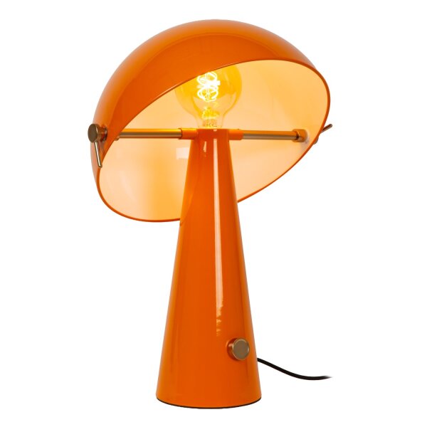 Tischleuchte schwenkbar Drehdimmer Orange E27 H:51,8 cm