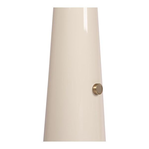 Stehleuchte schwenkbar Drehdimmer Beige Retro E27