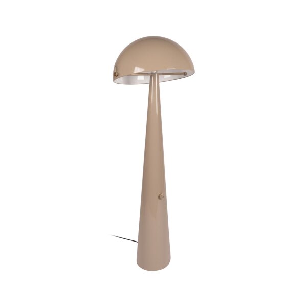 Stehlampe schwenkbar Drehdimmer Taupe Retro E27 142 cm