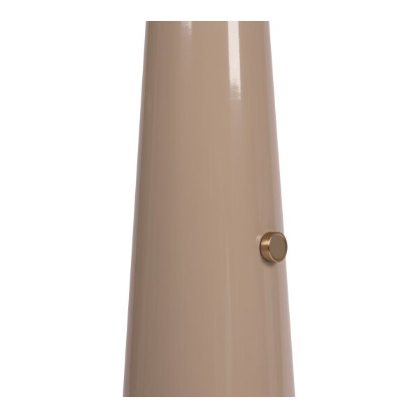 Stehlampe schwenkbar Drehdimmer Taupe Retro E27 142 cm
