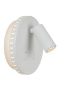 LED Wandspot schwenkbar drehbar Wei&szlig; 3000K T:14 cm