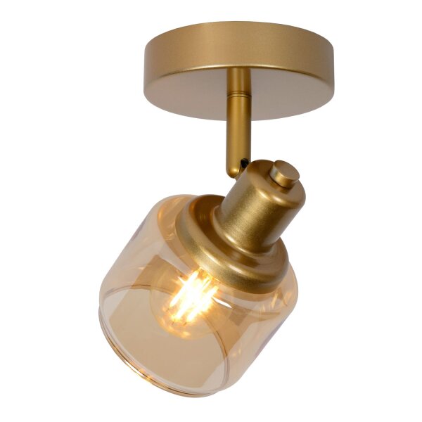 Deckenstrahler schwenkbar Glas Gold Bernstein E14