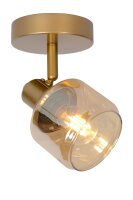 Deckenstrahler schwenkbar Glas Gold Bernstein E14