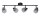 Deckenstrahler schwenkbar Schwarz Rauchglas E14 L:74 cm