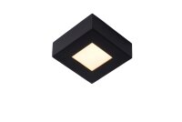 LED Deckenlampe blendarm Schwarz 3000K IP44 B:10,8 cm