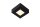 LED Deckenlampe blendarm Schwarz 3000K IP44 B:10,8 cm