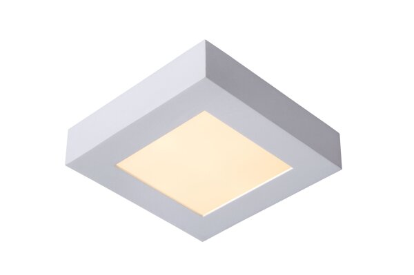 LED Deckenlampe Weiß 3000K IP44 B:16,8 cm eckig