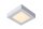 LED Deckenlampe Weiß 3000K IP44 B:16,8 cm eckig