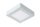 LED Deckenlampe Weiß 3000K IP44 B:16,8 cm eckig