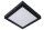 LED Deckenleuchte blendarm Schwarz 3000K IP44 eckig