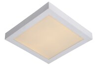 LED Deckenlampe blendarm Wei&szlig; 3000K IP44 B:30 cm