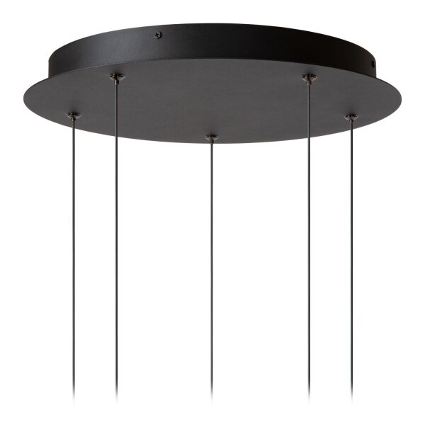 LED Pendelleuchte Glas Schwarz Messing CCT 2200-3300K