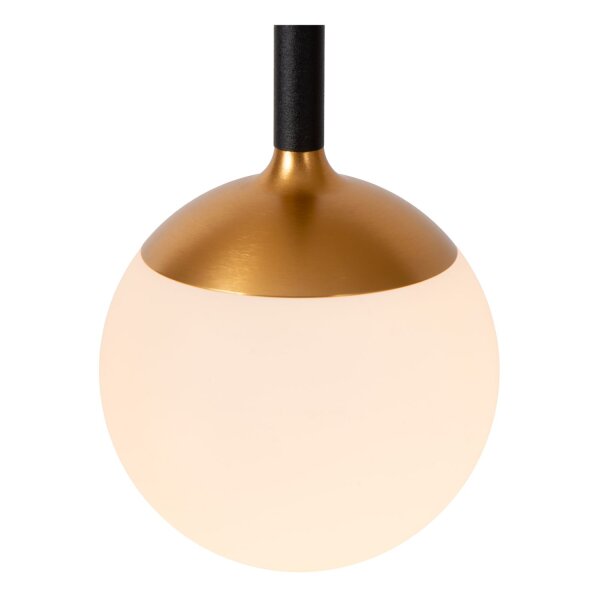 LED Pendelleuchte Glas Schwarz Messing 2200-3300K