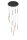 LED Pendelleuchte Glas Schwarz Messing 2200-3300K