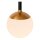 LED Pendelleuchte Glas Schwarz Messing 2200-3300K