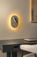 LED Wandlampe schwenkbar drehbar Holz Taupe 2700K