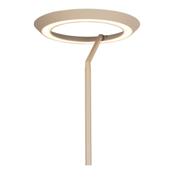 LED Stehleuchte schwenkbar Touchdimmer Taupe 2700K