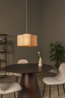 Hängelampe verstellbar Stoff Beige E27 B:50 cm