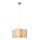 Hängelampe verstellbar Stoff Beige E27 B:50 cm