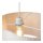 Hängelampe verstellbar Stoff Beige E27 B:50 cm