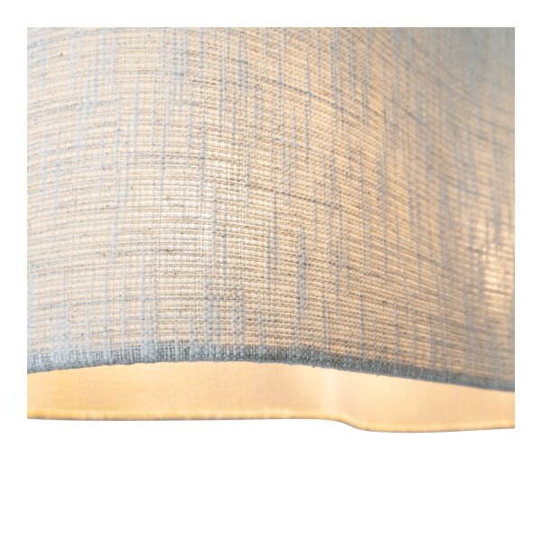 Hängelampe verstellbar Stoff Beige E27 L:95 cm