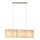 Hängelampe verstellbar Stoff Beige E27 L:95 cm