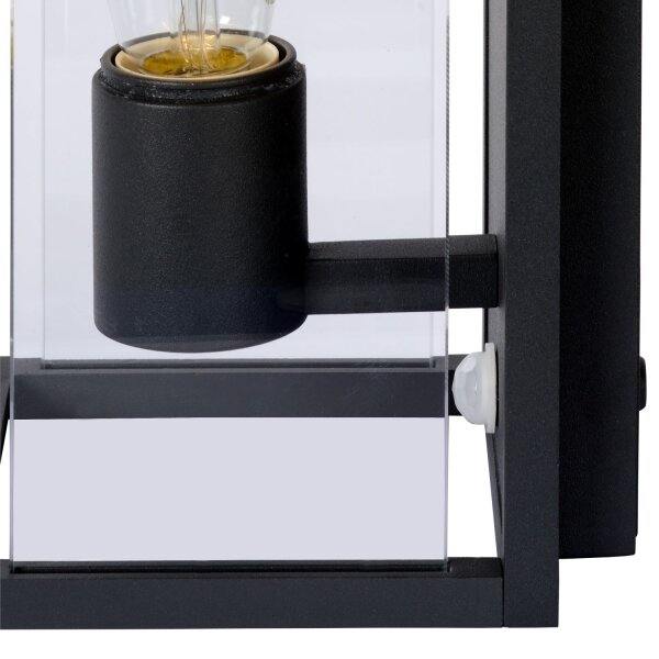 Außenleuchte Bewegungsmelder Glas Anthrazit E27 IP54