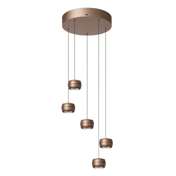 LED Hängelampe Alu Champagner CCT 2200-3000K L:38 cm