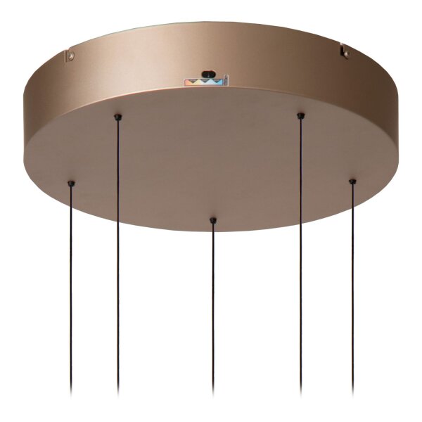 LED Hängelampe Alu Champagner CCT 2200-3000K L:38 cm