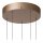 LED Hängelampe Alu Champagner CCT 2200-3000K L:38 cm