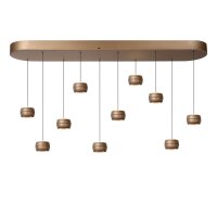 LED Hängelampe Alu Champagner CCT 2200-3000K L:130 cm