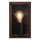 Außenleuchte Alu Rostbraun Rauchglas E27 IP65 B:14,5 cm