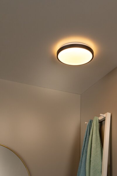 LED Deckenlampe Bewegungsmelder Schwarz 2700K IP44