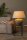 Tischlampe Keramik Braun Weiß E27 H:58 cm Vasenform