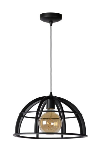 Pendelleuchte verstellbar Schwarz E27 Ø40 cm modern
