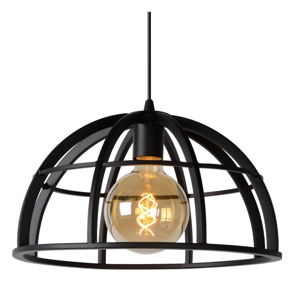 Pendelleuchte verstellbar Schwarz E27 Ø40 cm modern