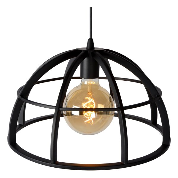 Pendelleuchte verstellbar Schwarz E27 Ø40 cm modern