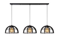 H&auml;ngelampe verstellbar Schwarz E27 L:150 cm modern