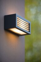 Außenwandlampe Up Down Alu Anthrazit E27 IP54 H:11 cm